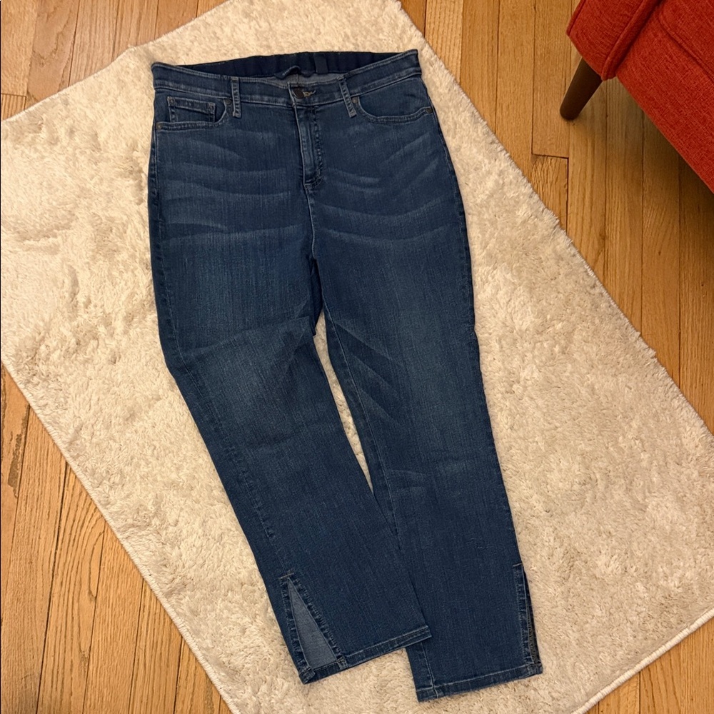 Isaac Mizrahi Dark Blue Straight Jeans